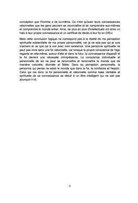 La perception de DIEU dans la reconnaissance de la réalité