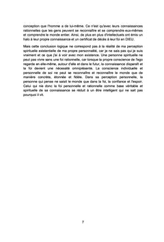 La perception de DIEU dans la reconnaissance de la réalité