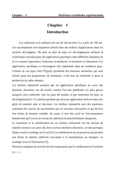 Amélioration de la cémentation des déchets par les nanomatériaux