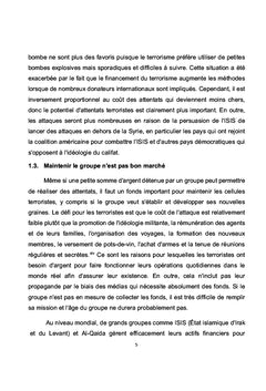 L'émergence des menaces de financement du terrorisme
