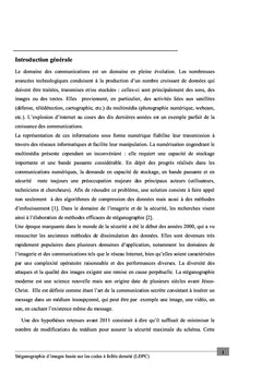 Stéganographie d'images basée sur les codes à faible densité (LDPC)