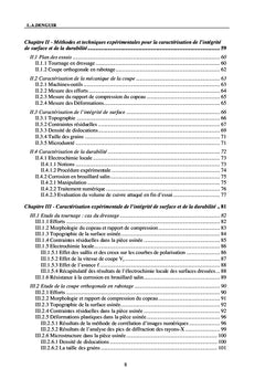 Caractérisation et modélisation de l'intégrité de surface induite par usinage