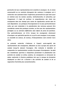 Les représentations sociales des enseignants à l'égard de la lutte
