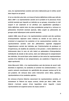 Les représentations sociales des enseignants à l'égard de la lutte