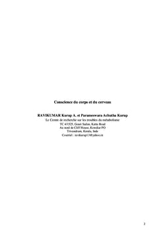 Conscience du corps et du cerveau