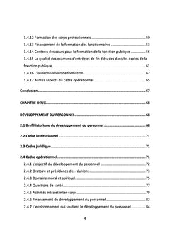 Obstacles à la formation et au développement de la fonction publique