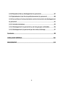 Obstacles à la formation et au développement de la fonction publique