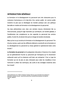Obstacles à la formation et au développement de la fonction publique