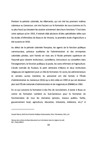 Obstacles à la formation et au développement de la fonction publique