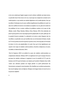 Heures de travail sédentaires