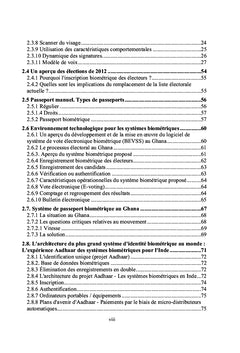 Concept fondamental des systèmes biométriques