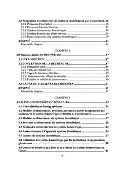 Concept fondamental des systèmes biométriques