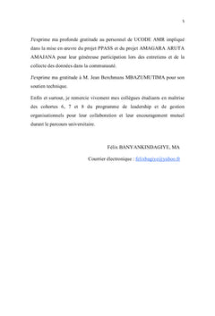 Assurance maladie à base communautaire au Burundi
