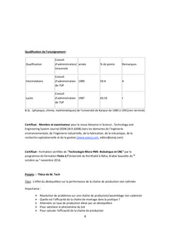 Développer une formule de taux de production