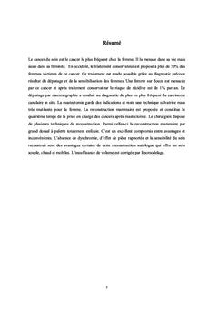 Reconstruction Mammaire par le Grand Dorsal Pur