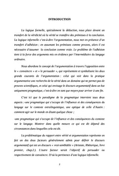 Pertinence de la logique informelle