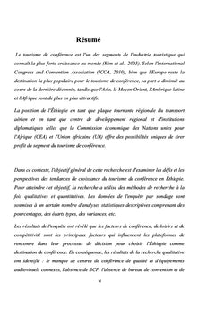 Tendances de croissance du tourisme de conférence en Éthiopie