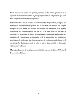 Tendances de croissance du tourisme de conférence en Éthiopie