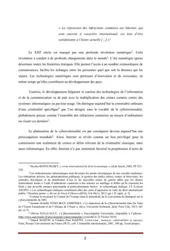 Les problèmes juridiques contrariant la répression internationale de la cybercriminalité