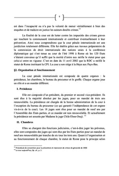 La cour pénale internationale face à l'Afrique :