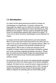 Influence des caractéristiques de la marque