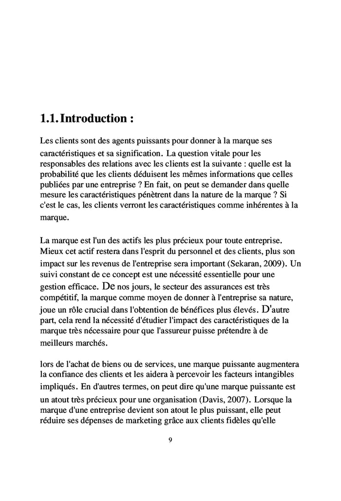 Influence des caractéristiques de la marque