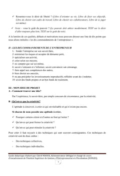 Guide didactique de l'étudiant: