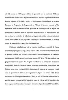 Aide extérieure, investissements publics et niveau de pauvreté