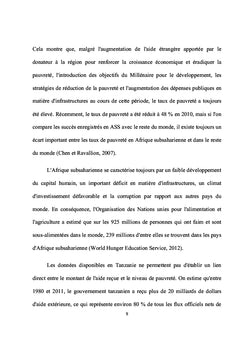 Aide extérieure, investissements publics et niveau de pauvreté