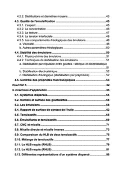Physico-chimie et formulation des émulsions