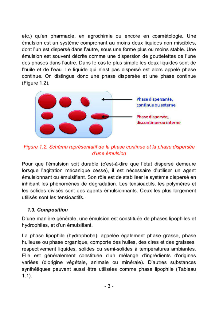 Physico-chimie et formulation des émulsions