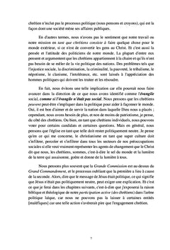 Chrétiens actifs en politique