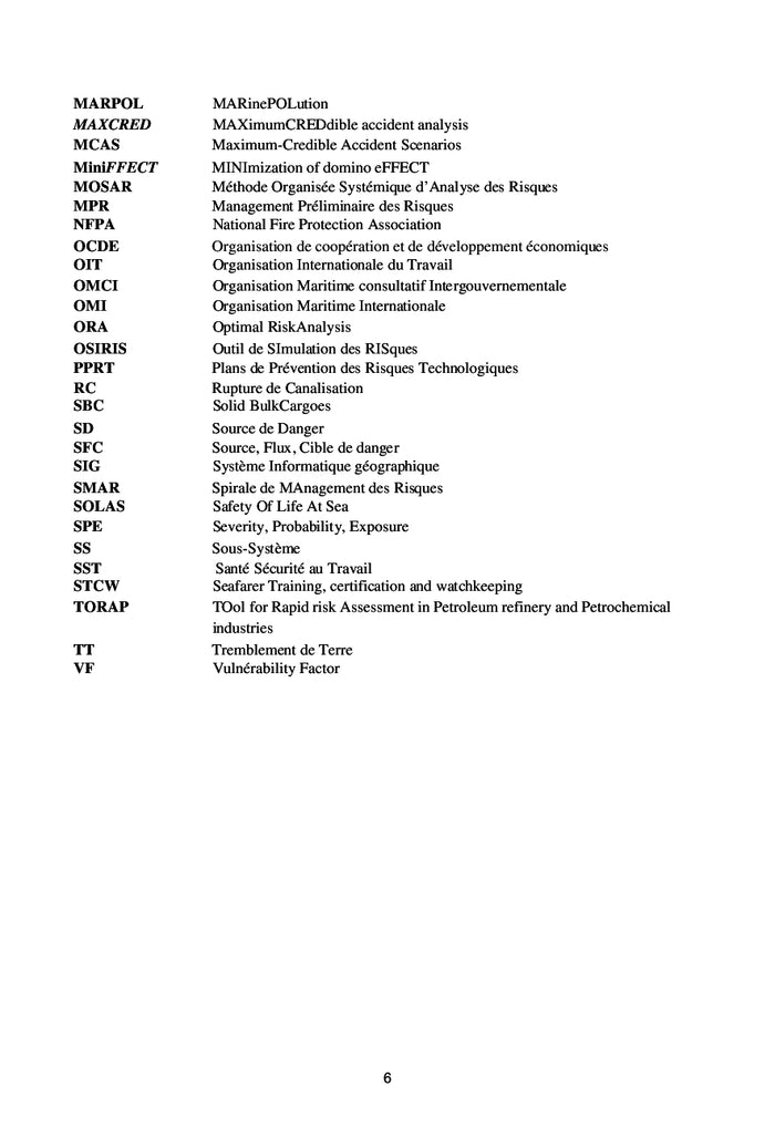 Contribution à l'étude des effets domino dans les ports maritimes