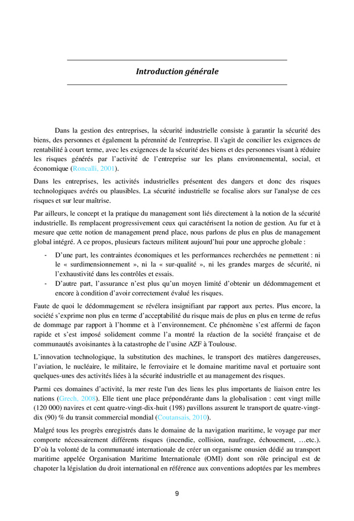 Contribution à l'étude des effets domino dans les ports maritimes