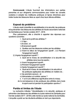Pratiques de sensibilisation des athlètes à la sécurité