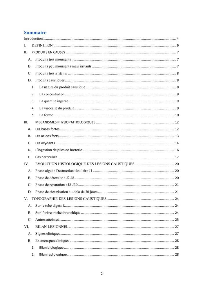 L'oesophagite caustique chez l'enfant