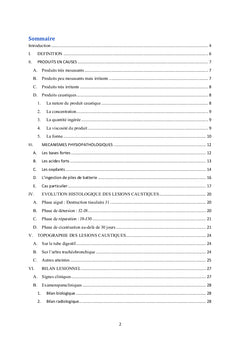 L'oesophagite caustique chez l'enfant