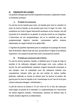 L'oesophagite caustique chez l'enfant