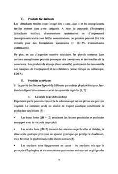 L'oesophagite caustique chez l'enfant