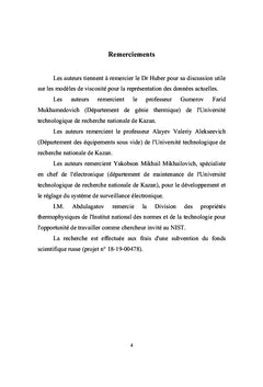 Viscosité et densité des oléphines