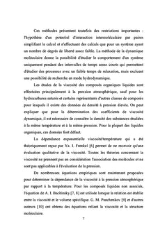 Viscosité et densité des oléphines
