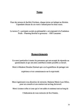 Développement du travail d'assistante sociale en périnatalité