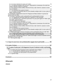 Développement du travail d'assistante sociale en périnatalité