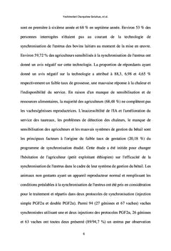 Évaluation de deux protocoles de synchronisation de l'Estrus chez les bovins laitiers