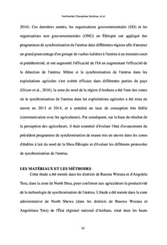 Évaluation de deux protocoles de synchronisation de l'Estrus chez les bovins laitiers
