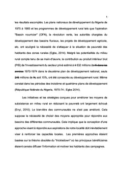 Autonomisation des capacités locales et moyens de subsistance en rural