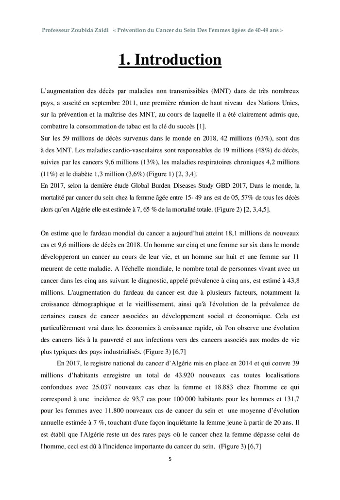 Prévention du cancer du sein des femmes âgées de 40-49 ans