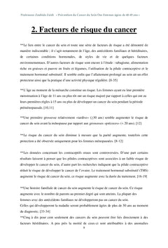 Prévention du cancer du sein des femmes âgées de 40-49 ans