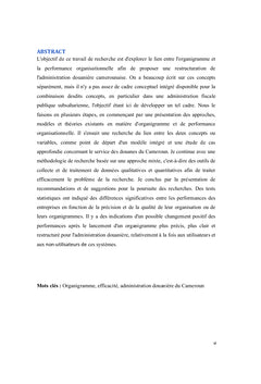 Organigramme et efficacité professionnelle