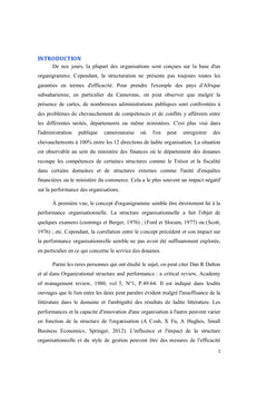 Organigramme et efficacité professionnelle